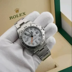 Rolex Explorer II "Polar" 42mm White Dial Fixed 24-Hour Bezel Orange GMT Hand Oyster Bracelet 226570 | 2025 Full Set