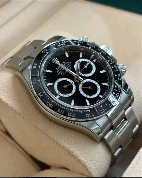 Rolex Cosmograph Daytona 40mm Black "Reverse Panda" Dial Black Cerachrom Tachymeter Bezel Oyster Bracelet 126500LN | 2024 Full Set - Image 2