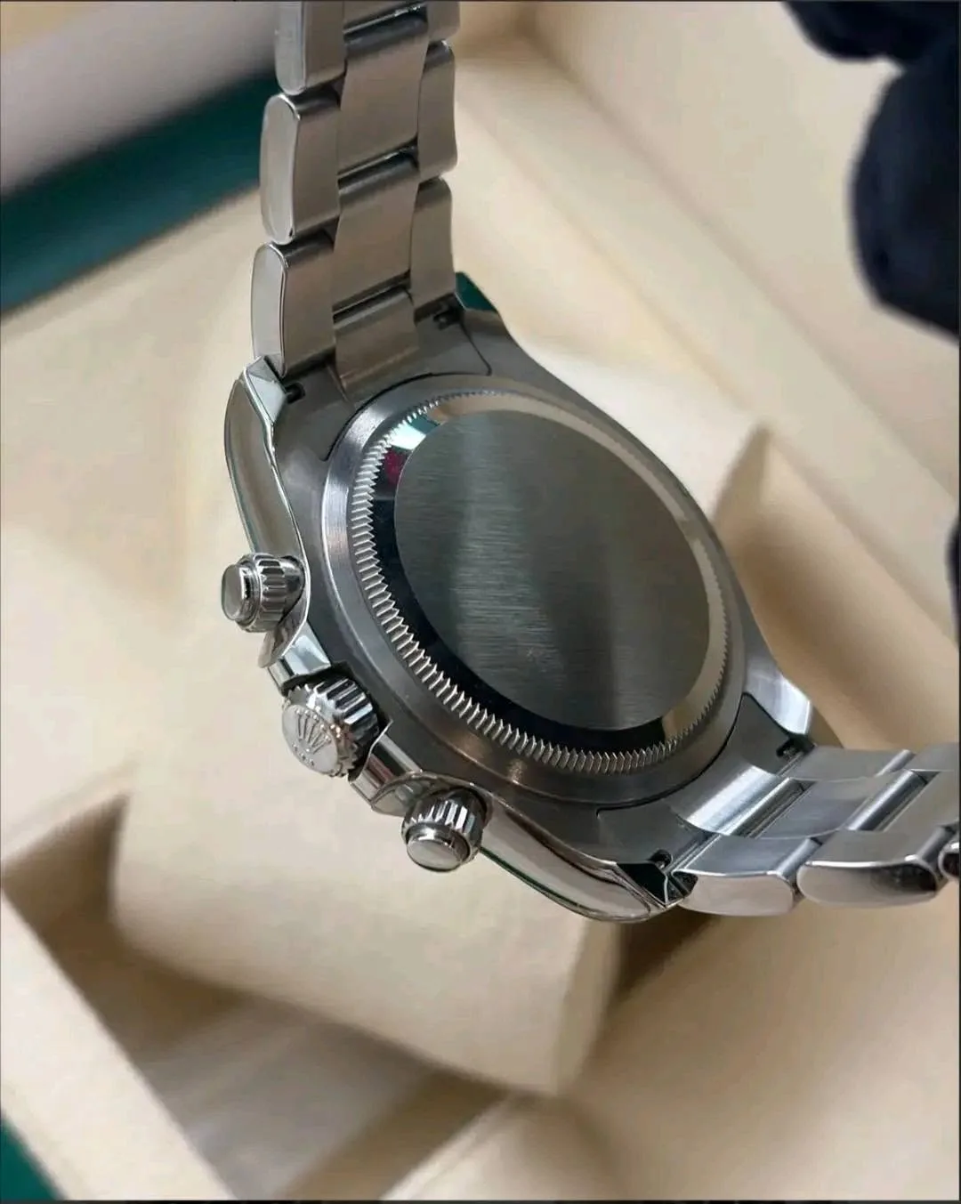 Rolex Cosmograph Daytona 40mm Black "Reverse Panda" Dial Black Cerachrom Tachymeter Bezel Oyster Bracelet 126500LN | 2024 Full Set - Image 6