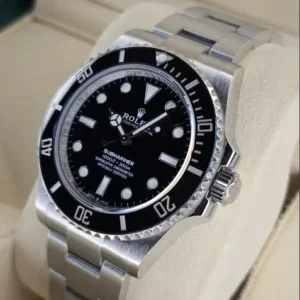 Rolex Submariner No-Date 41mm Black Dial Black Cerachrom Bezel Oyster Bracelet 124060 | 2025 Full Set — "The Purist's Submariner"