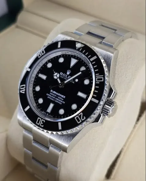 Rolex Submariner No-Date 41mm Black Dial Black Cerachrom Bezel Oyster Bracelet 124060 | 2025 Full Set — "The Purist's Submariner"