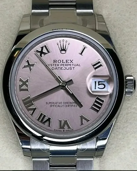 Rolex Datejust 41mm Mint Green Sunray Dial 18k White Gold Fluted Bezel Oyster Bracelet 126334 | 2025 Mint Full Set - Image 3