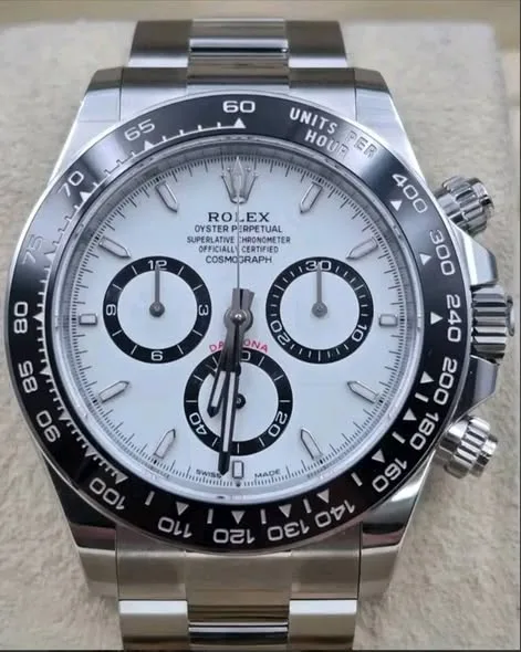 Rolex Cosmograph Daytona 40mm White "Panda" Dial Black Cerachrom Oyster Bracelet 126500LN | 2024 Full Set