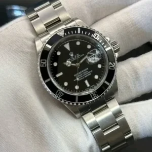 Rolex Submariner Date 40mm Black Dial Black Aluminum Bezel "Double-Serial" Oyster Bracelet 16610 | 2008 M-Serial Full Set — Final Generation Before Ceramic