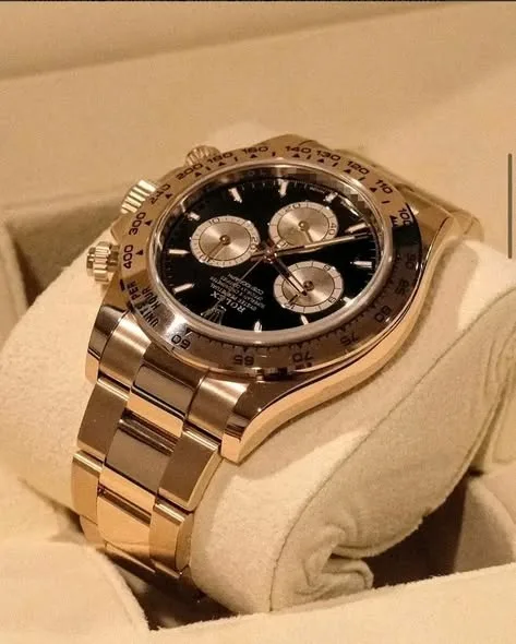 Rolex Cosmograph Daytona 40mm Black "Reverse Panda" Dial Solid 18k Everose Gold Tachymeter Bezel Oyster Bracelet 126505 | 2025 Full Set - Image 2
