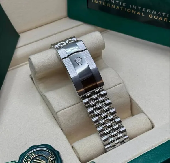 Rolex Datejust 41 Slate Roman Dial Smooth Bezel Jubilee Bracelet 126300 | 2024 Like New - Image 3
