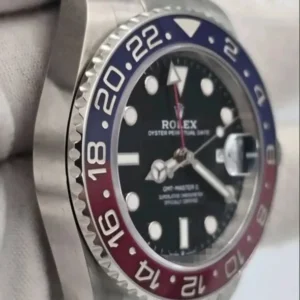 Rolex GMT-Master II "Pepsi" 40mm Black Dial Red & Blue Cerachrom Bezel Oyster Bracelet 126710BLRO | 2023 Full Set
