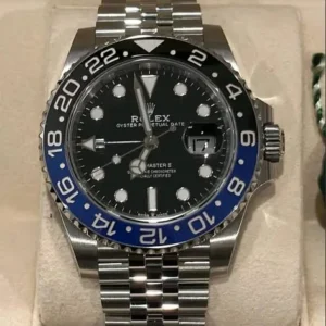 Rolex GMT-Master II "Batgirl" 40mm Black Dial Black & Blue Cerachrom Bezel Jubilee Bracelet 126710BLNR | 2019 First-Generation Full Set