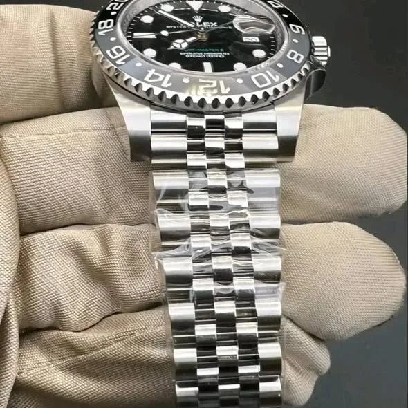 Rolex GMT-Master II "Bruce Wayne" 40mm Black Dial Black & Grey Cerachrom Bezel Green GMT Hand Jubilee Bracelet 126710GRNR | 2025 Mint Full Set - Image 2